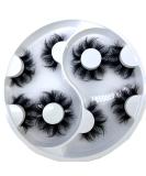 Fluffy 3D Faux Mink Lashes 25mm Long Natural Look False Eyelashes - 5 Pairs - Buy Online on GoSupps.com