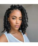 Niseyo 10 Inch Soft Butterfly Locs - 6 Packs Handmade Pre-Looped Faux Locs Crochet Braids (1B) - Buy Online on GoSupps.com