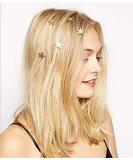 Yean Star Hair Clips Gold Hair Pins 5 Packs Make Up Headpieces for Women and Girls (Gold) - Buy Online on GoSupps.com