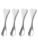 Metal Makeup Spatula Set - 4 Heart-Shaped Facial Massagers & Mini Beauty Spoons for Masks Creams & Lotions - Reusable Skincare Tools - Buy Online on GoSupps.com