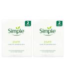 Simple Soap Bar 125g Twin Pack - Set of 4 Packs for Gentle Cleansing - Buy Online on GoSupps.com