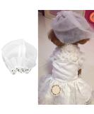 Dog Wedding Veil Pet Cat Wedding Veil Bridal Flower Headdress Dog Bride Costume Hair Bow Hair Accessories for Small Medium Large Dog (S) - Buy Online on GoSupps.com