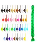 Shop Mybraids 1-Colored Premium 2m Long Green Braid Hair for Rasta Dreads Crochet and Box Braids - Perfect for Stunning Braiding Hairstyles - Buy Online on GoSupps.com