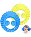 Baby Waterproof Bath Cap - Adjustable Children Shampoo Visor (2 Pcs) | Kids Hair Washing Shield - Baby Shower Cap | 2 Colors Available - Buy Online on GoSupps.com