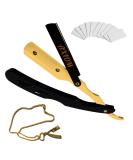 Buy Axiom Professional Straight Razor Kit - 30 Derby Blades Stainless Steel Shavette for Smooth Shaving | Perfect Gift for Men & Salons - International Shipping Available - Buy Online on GoSupps.com