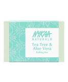Nykaa Naturals Tea Tree & Aloe Vera Bathing Soap - Natural Skin Cleanser Nourishing & Hydrating Soap Bar - 3.5 oz - International Shipping Available - Buy Online on GoSupps.com