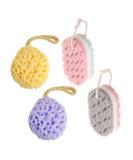 4-Pack Bathing Sponge Balls | Body Peeling & Cleaning | Unisex Skin Exfoliation for a Refreshing Clean - Buy Online on GoSupps.com