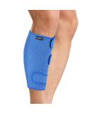 Adjustable Calf Brace & Shin Splint Support - Compression Sleeve for Muscle Pain & Injury Relief | Men & Women | Blue - Buy Online on GoSupps.com
