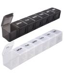 Shop Asija Extra Large Pill Organizer 2 PCS - XL Weekly Pill Box for Vitamins & Supplements - Jumbo Medicine Organizer with Large Capacity - Buy Online on GoSupps.com