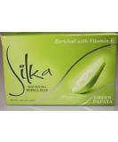 Silka Green Papaya & Herbal Soap 135G - Natural Skin Care for Glowing Skin | International Shipping Available - Buy Online on GoSupps.com