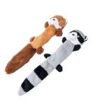 JOYELF Plush Squeaky Dog Toy | Cuddly Fox & Raccoon with Crinkle Paper | International Shipping Available - Buy Online on GoSupps.com