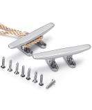 ZOMCHAIN 4 Boat Cleat - 2PCS (316 Stainless Steel) | Dock Cleat for Mooring with Free Installation Screws - Buy Online on GoSupps.com