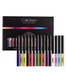 16 Color Matte Liquid Eyeliner Set - Waterproof Highly Pigmented & Colorful Eyeliner Pens for Flawless Looks - Buy Online on GoSupps.com