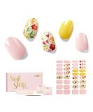 NAILOG Semi Cured Gel Nail Strips 34 pcs Salon-Quality Gel Nail Stickers Long Lasting Nail Wraps for Women with Soft Gel Finish Idyll - Buy Online on GoSupps.com