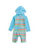BONVERANO Baby Boys Full-Zip Hoodie Swimsuit with UPF 50+ Sun Protection | 6-9 Months - Buy Online on GoSupps.com