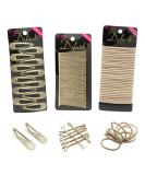 Dofash Women's Braided Hair Set - 102 Counts | Blonde Bobby Pins Hair Ties & Snap Clips | Perfect Hair Accessories for Women - Buy Online on GoSupps.com