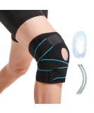 Knee Brace (Blue) with Side Stabilizers & Patella Gel Pads - Ultimate Knee Support for Pain Relief in Sports Workout Arthritis ACL & Joint Pain for Men & Women - Buy Online on GoSupps.com