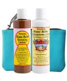 Maui Babe Before and After Browning Lotion 2-Pack with Blue Makeup Bag - Hawaiian Dark Tanning Formula Sun Tan Kit - Outdoor Tanning & After Sun Lotion 8oz - Amazing Maui Babe Suntan Lotion Set - Buy Online on GoSupps.com