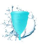 Blossom Menstrual Cup | Say No to Tampons | Reusable Silicone Period Cup (Small Blue) - Buy Online on GoSupps.com