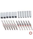 Pinals Archery 100 Grain Field Arrow Points & Aluminum Inserts - 12 Set for Compound & Recurve Bow Hunting - Buy Online on GoSupps.com