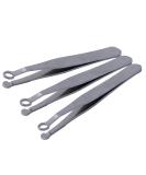 UXELY 3pcs Stainless Steel Nose Hair Clippers - Universal Trimming Tweezers for Men & Women | Round Tip Nose Trimmer for Hair Brows & Sideburns (Silver - Buy Online on GoSupps.com