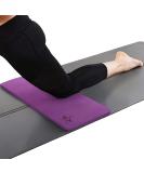 Heathyoga Yoga Knee Pad - Cushioned Support for Knees and Elbows in Yoga, Gardening & More - Purple, 26x10 - Non-Slip Buffer Grip - Buy Online on GoSupps.com