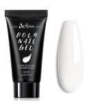 White Poly Nail Gel 60G - Builder Nail Gel for Summer Trendy Nail Extension - Easy DIY at Home for Beginners & Pros | Nail Beauty - Buy Online on GoSupps.com