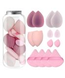 Buy Aihsumc 14 PCs Makeup Sponge Set - Beauty Blender with Triangle & Mini Sponges for Flawless Foundation | Best International Shipping - Buy Online on GoSupps.com