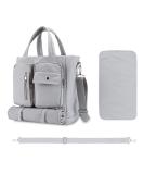 SONARIN Large Capacity Waterproof Baby Nappy Changing Tote Bag with Changing Mat - Grey - Buy Online on GoSupps.com