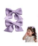 2pcs Hair Bows Alligator Clips Barrettes Alligator Hair Clips Hair Accessories Bowknot Barrette Small Non-slip Bow Hair Clips Fashion Cute Ponytail Barrettes for Teens Wear Clips (Purple) 6 - Buy Online on GoSupps.com