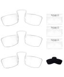 Noble Small Reading Glasses (3 Pack) +0.75 - Rimless Readers with Wallet Credit Card Holders & Cell Phone Case - Pocket Magnifying Cheaters for Men and Women - Buy Online on GoSupps.com