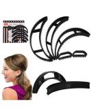 PSADKID Black Styling Coiler Set - 5 Pack Hair Bumpits for Volume Insert, Fluffy Hairdressing Tools for Women and Girls - Buy Online on GoSupps.com