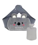 Rubber Heat Bottle with Soft Waist Cover - Hot Water Bag for Neck Shoulder Back Legs & Waist Warmth | International Shipping - Buy Online on GoSupps.com