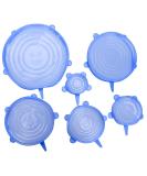 Jagowa 6PCS Can Covers Universal Silicone Tin Stretchable Can Lid Canned Food Covers For Pet Cats Dogs Food Can Cover (Blue) 2209-117B - Buy Online on GoSupps.com