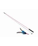 PurrSuit Feather Spinning Cat Toy LONG Safer Clip UK made 100cm Wand - Buy Online on GoSupps.com