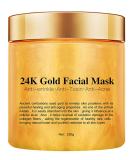 24K Gold Facial Mask - Rejuvenating Collagen Peel Off Mask for Flawless Skin | Reduces Wrinkles, Clears Acne, Minimizes Pores | 250g - Buy Online on GoSupps.com
