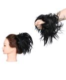 Tousled Hair Extensions Scrunchie - Brown Blonde Elastic Updo Bun - Buy Online on GoSupps.com