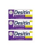 Desitin Maximum Strength Diaper Rash Paste 4 oz Tube - Pack of 3 - Buy Online on GoSupps.com