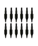 100 Grain Archery Field Points Practice Field Tips, Archery Target Practice Hunting Arrow Tip for Recurve, Compound Bow Crossbow, Screw-in 100 Grain (12pcs) - Buy Online on GoSupps.com
