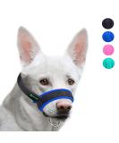 ILEPARK XL Blue Fabric Dog Muzzle - Adjustable Breathable Stops Biting Barking & Chewing | International Shipping - Buy Online on GoSupps.com