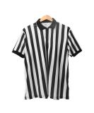 Yuehuamech Men's Umpire Jersey - Black & White Striped Referee Shirt with Zipper for Basketball & Football - Size L (60-65kg) - Buy Online on GoSupps.com
