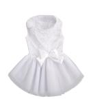 Elegant Asenku Dog Dress - Princess Outfit for Small & Medium Dogs | Perfect for Weddings Birthdays & Formal Events (XXS White) - Buy Online on GoSupps.com