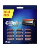 Gillette Fusion5 ProShield Razor Blades for Men - 12 Pack | International Shipping Available - Buy Online on GoSupps.com