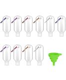 Buy Cabilock 50ml Refillable Travel Containers - 10 Portable Plastic Bottles with Hooks for International Shipping - Buy Online on GoSupps.com