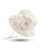 XIAOHAWANG Baby Boy Dinosaur Bucket Hat - Summer Infant Toddler Beach Cap 1-2 Years (White) - Buy Online on GoSupps.com
