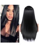 Quantum Love Long Natural Straight Wig | Middle Part | Realistic Synthetic | Black Color | Heat Resistant | Women's Daily & Party Wear - Buy Online on GoSupps.com