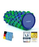 Body & Mind Fascia Roll - Massage & Therapy Foam Roller for Upper Body Neck Back & Legs | 33x14.5 cm Green-Blue | Enhance Fitness & Recovery - Buy Online on GoSupps.com