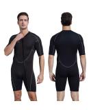 Seaskin Mens 3mm Shorty Wetsuit Womens, Full Body Diving Suit Front Zip Wetsuit for Diving Snorkeling Surfing Swimming Men's Shorty Large - Buy Online on GoSupps.com