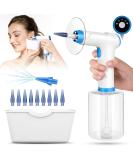 KAUGIC Electric Ear Wax Removal Kit - Safe & Effective Cleaning with 4 Modes, 10 Tips & Water Basin - Blue PP - Buy Online on GoSupps.com
