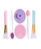 6-Piece Silicone Mask Brush Set | DIY Beauty Masks & Mud Mask Applicators for Men & Women - Buy Online on GoSupps.com